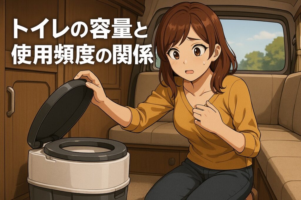 トイレの容量と使用頻度の関係