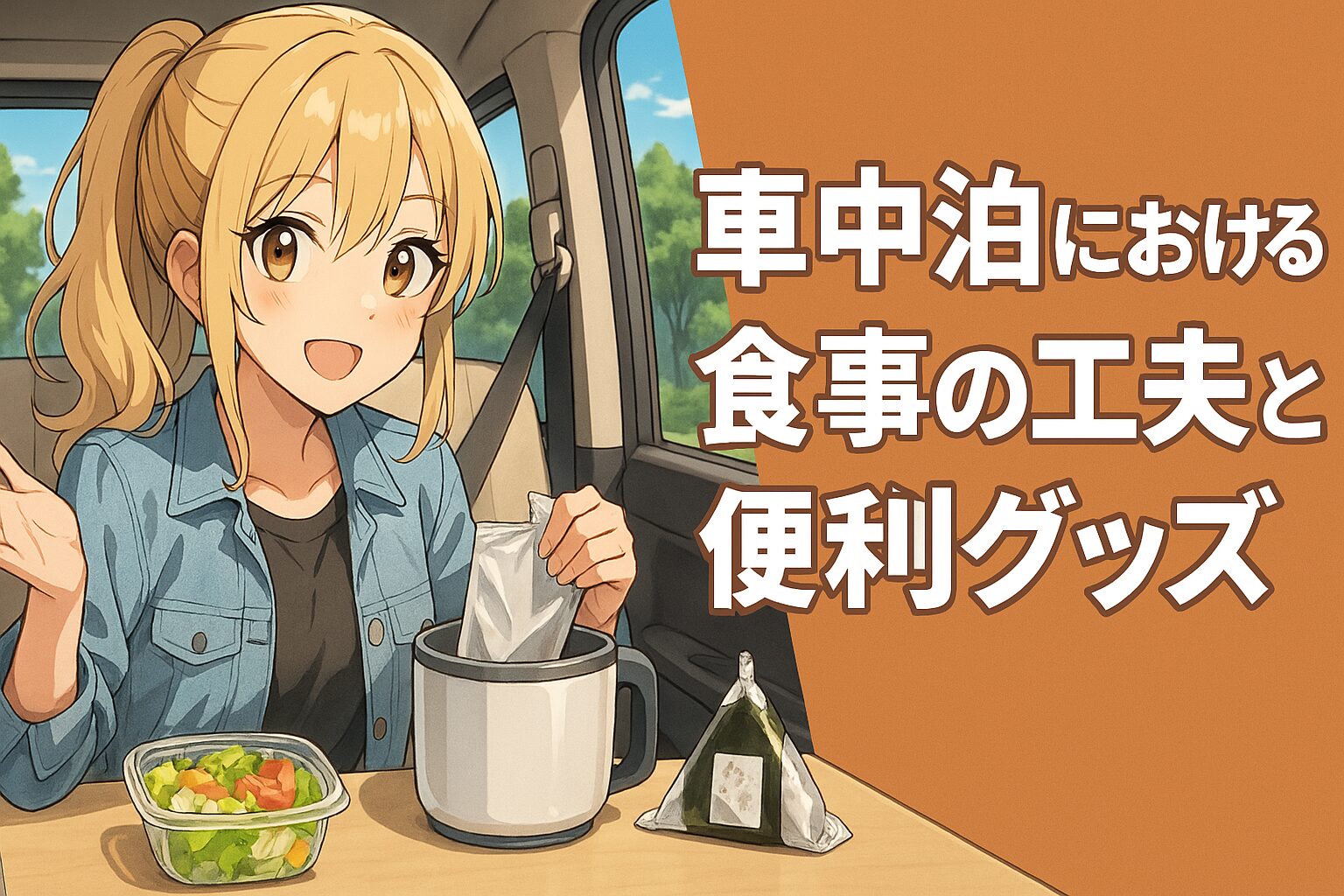 車中泊における食事の工夫と初心者におすすめな便利グッズ