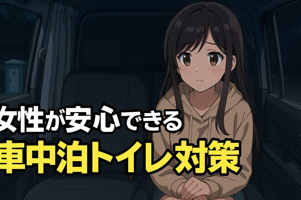 女性が安心できる車中泊トイレ対策