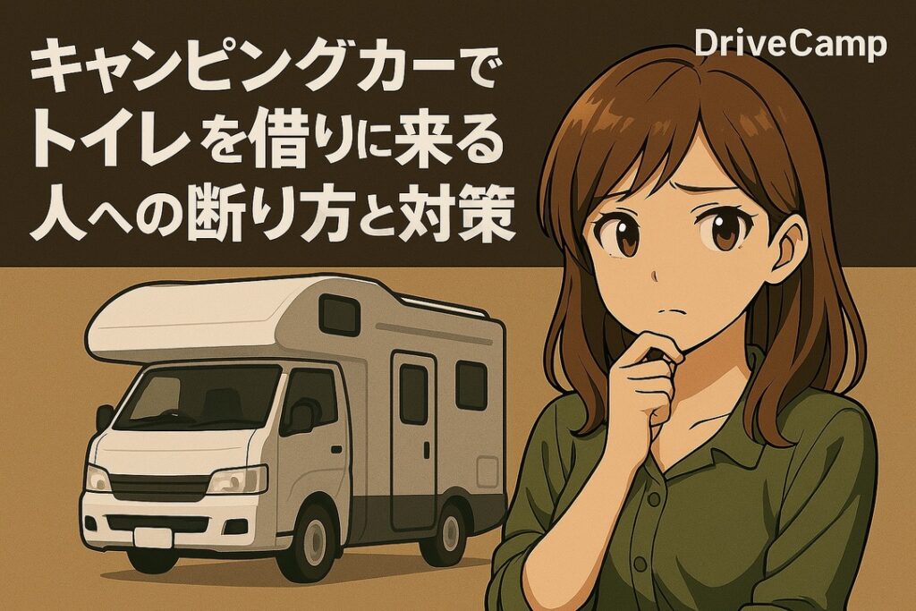 キャンピングカーのトイレを借りに来る人への対応法
