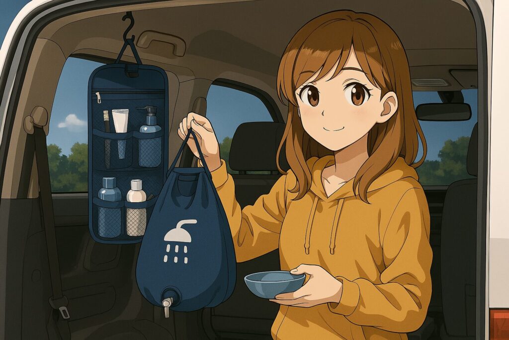 吊るせる収納ポーチ / シャワーバッグ