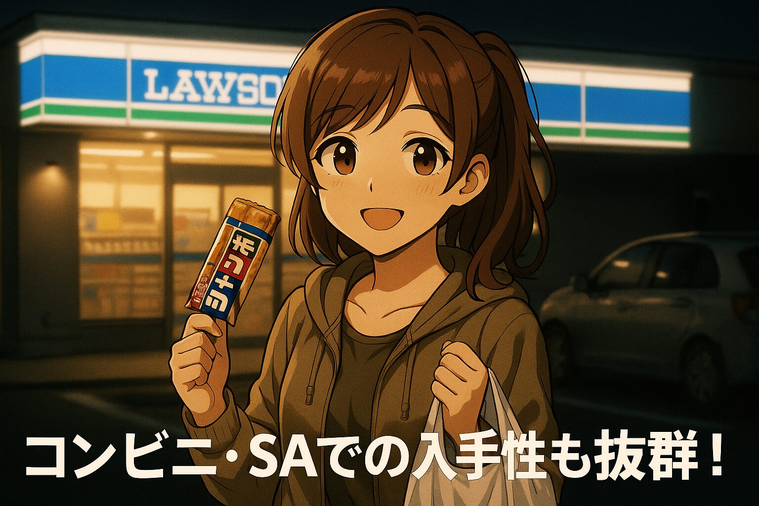 コンビニ・SAでの入手性も抜群!