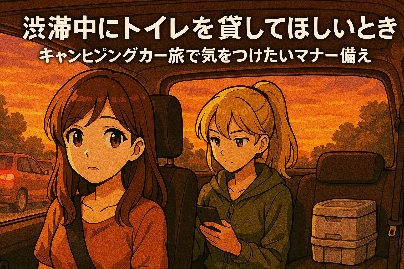 渋滞中にトイレを貸して欲しいとき｜キャンピングカー旅で気をつけたいマナーと備え